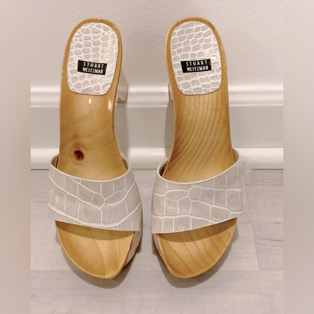 Stuart Weitzman size 5 platform slide